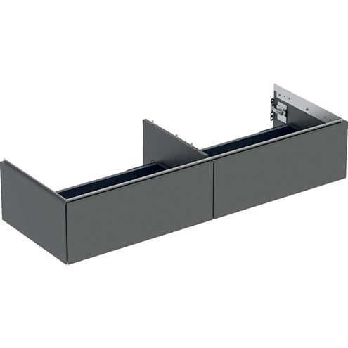 GEBERIT ONE skrinka pod umývadlo 133,2x47x26,6 cm, 2 zásuvky, Push-open, matná lávová 505.076.00.3 Obrázek - Hlavní obrázek