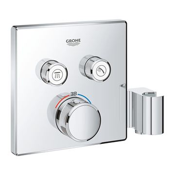 GROHE GROHTHERM SMARTCONTROL sprchový set s podomietkovou termostatickou podomietkovou batériou, horná sprcha, ručná sprcha s 2 prúdmi, hadica, chróm 34742000 Obrázek - fotka