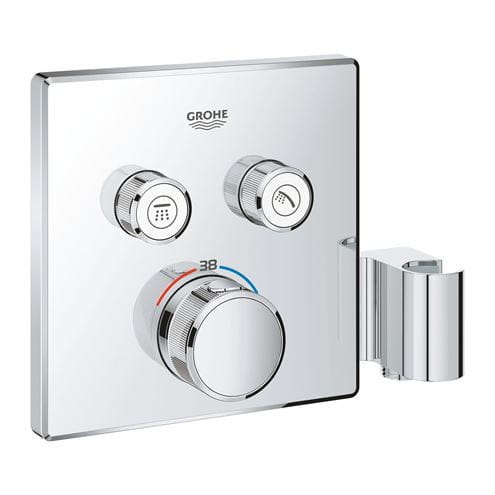 GROHE GROHTHERM SMARTCONTROL sprchový set s podomietkovou termostatickou podomietkovou batériou, horná sprcha, ručná sprcha s 2 prúdmi, hadica, chróm 34742000 Obrázek - fotka