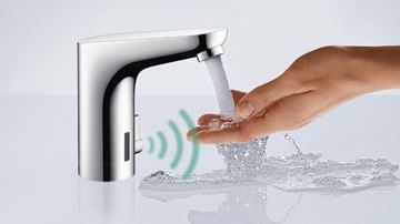 HANSGROHE FOCUS umývadlová senzorová batéria s reguláciou teploty, napájanie zo siete, EcoSmart, chróm 31173000 Obrázek - fotka