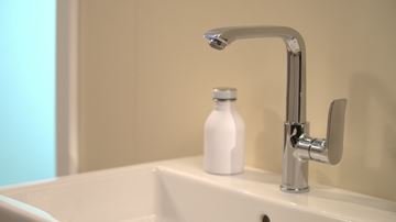 HANSGROHE METRIS umývadlová stojanková batéria, s odtokovou súpravou, EcoSmart, chróm 31087000 Obrázek - fotka
