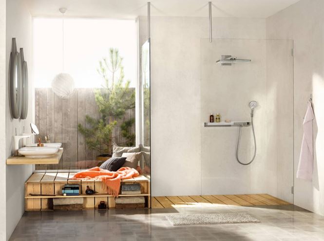 HANSGROHE SHOWERTABLET SELECT nástenná termostatická batéria, pre 2 spotrebiče, chróm 13184000 Obrázek - fotka