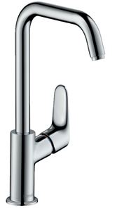 HANSGROHE FOCUS umývadlová stojanková batéria, s odtokovou súpravou, otočný výtok, EcoSmart, chróm