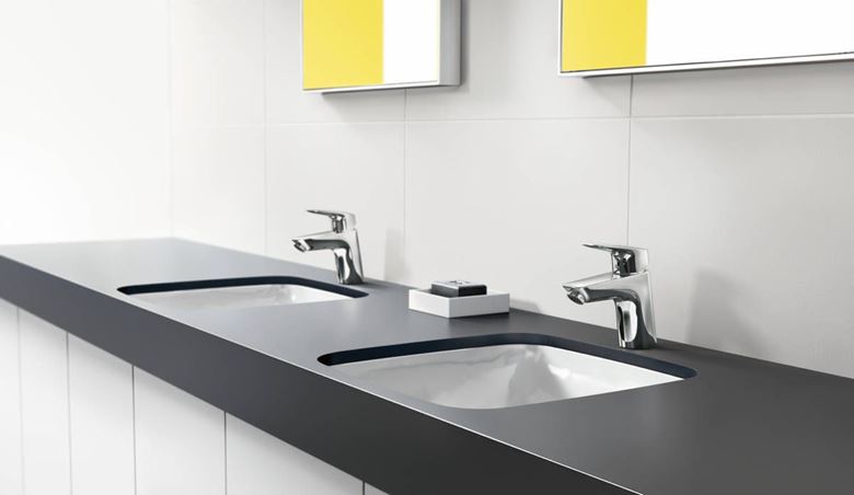 HANSGROHE LOGIS umývadlová stojanková batéria, s odtokovou súpravou, EcoSmart, chróm 71077000 Obrázek - fotka