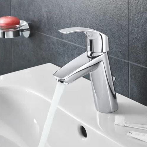 GROHE EUROSMART umývadlová stojanková batéria, s odtokovou súpravou, chróm 23322003 Obrázek - fotka