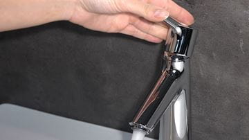 HANSGROHE TALIS S umývadlová stojanková batéria, s odtokovou súpravou, EcoSmart, chróm 72020000 Obrázek - fotka