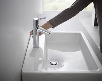HANSGROHE TALIS S umývadlová stojanková batéria, s odtokovou súpravou, EcoSmart, chróm 72020000 Obrázek - fotka