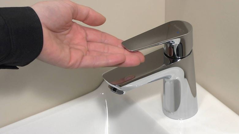 HANSGROHE TALIS E umývadlová stojanková batéria, s odtokovou súpravou, EcoSmart, chróm 71700000 Obrázek - fotka