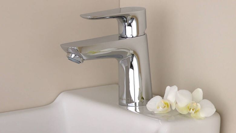 HANSGROHE TALIS E umývadlová stojanková batéria, s odtokovou súpravou, EcoSmart, chróm 71700000 Obrázek - fotka