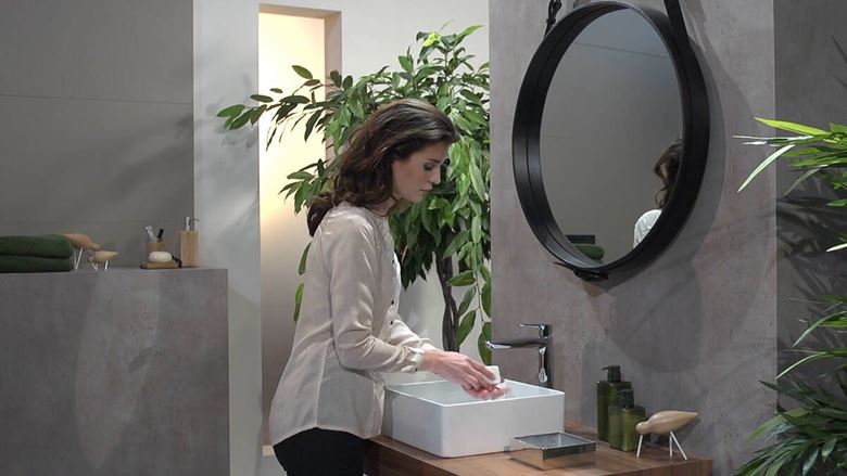 HANSGROHE TALIS E umývadlová stojanková batéria, s odtokovou súpravou, EcoSmart, chróm 71716000 Obrázek - fotka