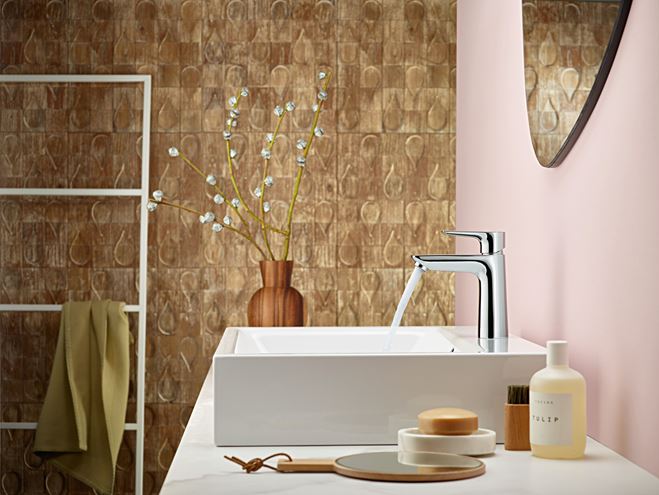 HANSGROHE TALIS E umývadlová stojanková batéria, s odtokovou súpravou, CoolStart, EcoSmart, chróm 71713000 Obrázek - fotka