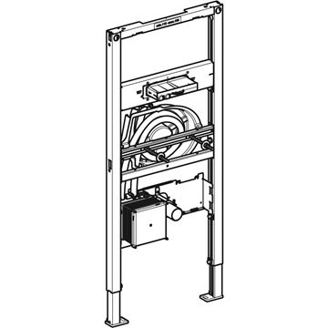 GEBERIT DUOFIX montážny rám pre umývadlo a batériu 112-130 cm, s funkčným boxom pod omietku 111.069.00.1 Obrázek - fotka