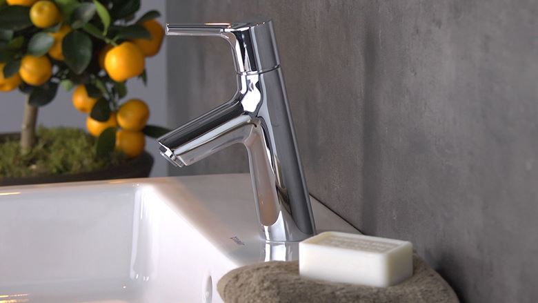 HANSGROHE TALIS S umývadlová stojanková batéria, s odtokovou súpravou, EcoSmart, chróm 72010000 Obrázek - fotka