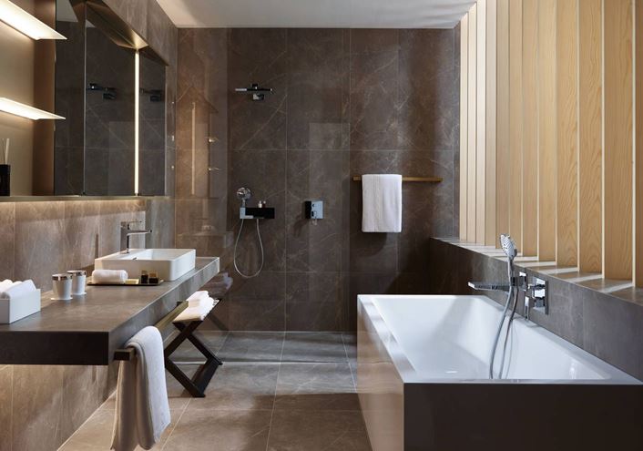 HANSGROHE METROPOL umývadlová stojanková batéria, s odtokovou súpravou, EcoSmart, chróm 74507000 Obrázek - fotka