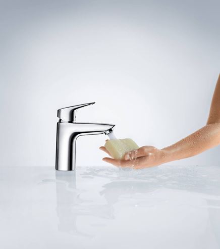 HANSGROHE LOGIS umývadlová stojanková batéria, CoolStart, EcoSmart, chróm 71073000 Obrázek - fotka