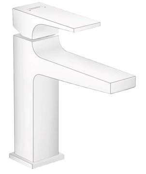 HANSGROHE METROPOL umývadlová stojanková batéria, s odtokovou súpravou, EcoSmart, matná biela