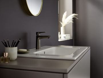 HANSGROHE TALIS E umývadlová stojanková batéria, EcoSmart, brúsený čierny chróm 71712340 Obrázek - fotka