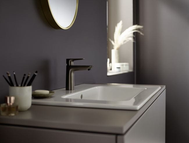 HANSGROHE TALIS E umývadlová stojanková batéria, EcoSmart, brúsený čierny chróm 71712340 Obrázek - fotka