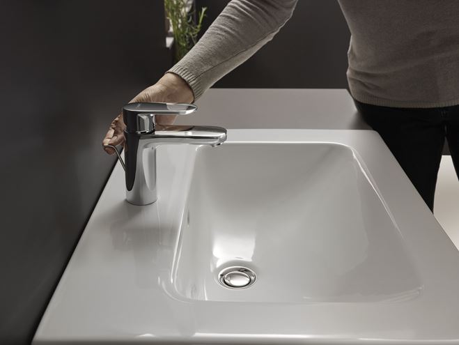 HANSGROHE VERNIS BLEND umývadlová stojanková batéria, s odtokovou súpravou, EcoSmart, chróm 71551000 Obrázek - fotka