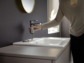HANSGROHE VERNIS BLEND umývadlová stojanková batéria, EcoSmart, chróm 71558000 Obrázek - fotka