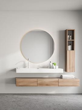AMIRRO AMBIENTE zrkadlo 100 cm, s osvetlením 411-163 Obrázek - fotka