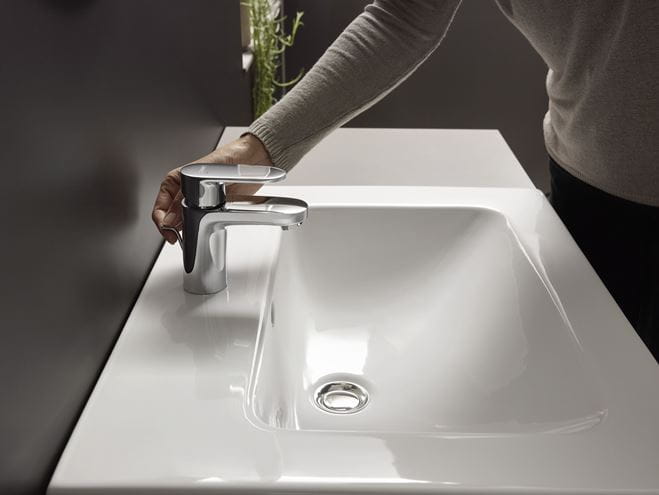 HANSGROHE VERNIS BLEND umývadlová stojanková batéria, s odtokovou súpravou, CoolStart, EcoSmart, chróm 71557000 Obrázek - fotka