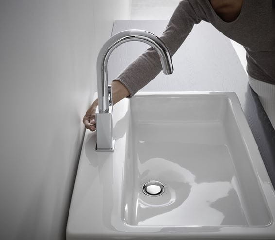 HANSGROHE VERNIS SHAPE umývadlová stojanková batéria, s odtokovou súpravou, EcoSmart, chróm 71564000 Obrázek - fotka