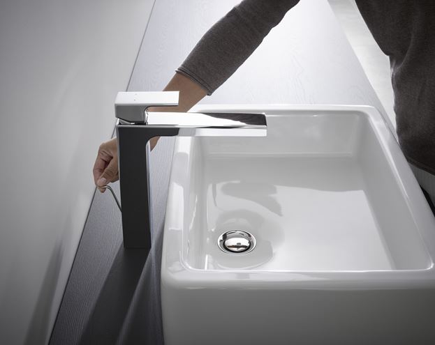 HANSGROHE VERNIS SHAPE umývadlová stojanková batéria, s odtokovou súpravou, EcoSmart, chróm 71590000 Obrázek - fotka