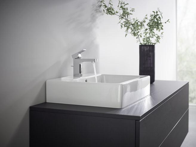 HANSGROHE VERNIS SHAPE umývadlová stojanková batéria, s odtokovou súpravou, CoolStart, EcoSmart, chróm 71594000 Obrázek - fotka