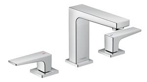 HANSGROHE METROPOL umývadlová stojanková batéria 3-otvorová, s odtokovou súpravou, EcoSmart, chróm