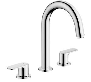 HANSGROHE VERNIS BLEND umývadlová stojanková batéria 3-otvorová, s odtokovou súpravou, EcoSmart, chróm