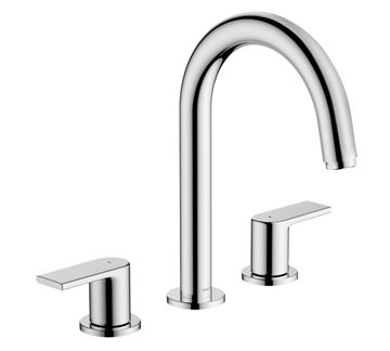 HANSGROHE VERNIS SHAPE umývadlová stojanková batéria 3-otvorová, s odtokovou súpravou, EcoSmart, chróm
