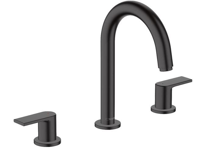 HANSGROHE VERNIS SHAPE umývadlová stojanková batéria 3-otvorová, s odtokovou súpravou, EcoSmart, matná čierna 71563670 Obrázek - Hlavní obrázek