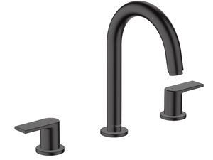 HANSGROHE VERNIS SHAPE umývadlová stojanková batéria 3-otvorová, s odtokovou súpravou, EcoSmart, matná čierna