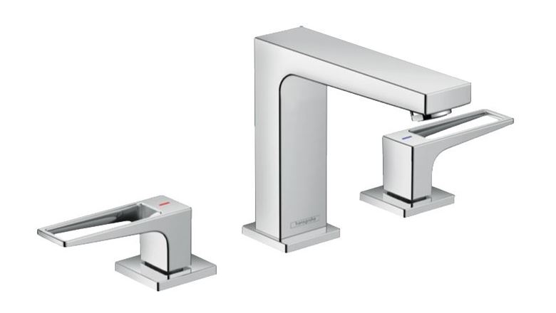 HANSGROHE METROPOL umývadlová stojanková batéria 3-otvorová, s odtokovou súpravou, EcoSmart, chróm 74514000 Obrázek - Hlavní obrázek