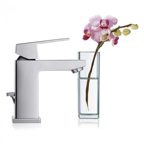 GROHE EUROCUBE umývadlová stojanková batéria, s odtokovou súpravou, chróm 23445000 Obrázek - fotka