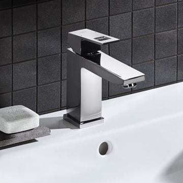 GROHE EUROCUBE umývadlová stojanková batéria, s odtokovou súpravou, chróm 23445000 Obrázek - fotka