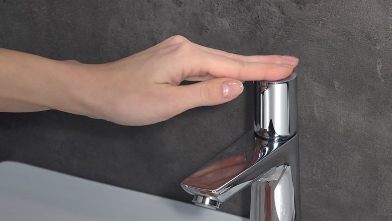 HANSGROHE TALIS SELECT E umývadlová stojanková batéria, s odtokovou súpravou, EcoSmart, chróm 71750000 Obrázek - fotka