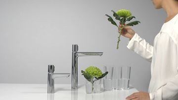 HANSGROHE TALIS SELECT E umývadlová stojanková batéria, EcoSmart, chróm 71751000 Obrázek - fotka