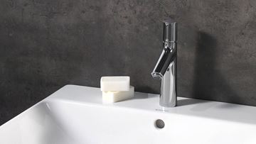 HANSGROHE TALIS SELECT S umývadlová stojanková batéria, s odtokovou súpravou, EcoSmart, chróm 72042000 Obrázek - fotka
