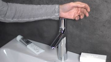 HANSGROHE TALIS SELECT S umývadlová stojanková batéria, s odtokovou súpravou, EcoSmart, chróm 72042000 Obrázek - fotka