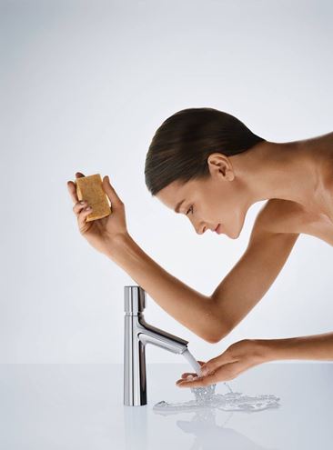 HANSGROHE TALIS SELECT S umývadlová stojanková batéria, EcoSmart, chróm 72043000 Obrázek - fotka