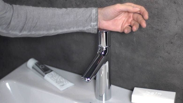 HANSGROHE TALIS SELECT S umývadlová stojanková batéria, EcoSmart, chróm 72043000 Obrázek - fotka