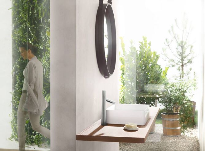 HANSGROHE TALIS SELECT S umývadlová stojanková batéria, EcoSmart, chróm 72045000 Obrázek - fotka
