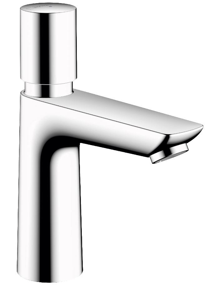 HANSGROHE TALIS E umývadlová stojanková batéria, samouzatváracia, pre jednu vodu, EcoSmart, chróm