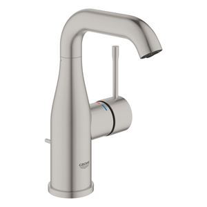 GROHE ESSENCE NEW umývadlová stojanková batéria, s odtokovou súpravou, supersteel