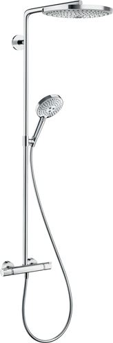 HANSGROHE RAINDANCE SELECT S SHOWEPIPE 300 sprchový set s termostatickou batériou, horná sprcha, ručná sprcha s 3 prúdmi, tyč, hadica, chróm 27133000 Obrázek - Hlavní obrázek