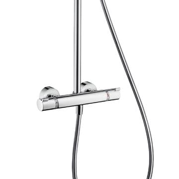 HANSGROHE RAINDANCE SELECT S SHOWEPIPE 300 sprchový set s termostatickou batériou, horná sprcha, ručná sprcha s 3 prúdmi, tyč, hadica, biela/chróm 27133400 Obrázek - fotka