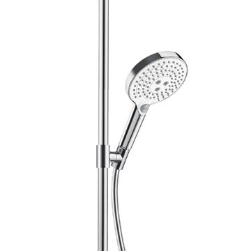 HANSGROHE RAINDANCE SELECT S SHOWEPIPE 300 sprchový set s termostatickou batériou, horná sprcha, ručná sprcha s 3 prúdmi, tyč, hadica, biela/chróm 27133400 Obrázek - fotka