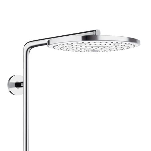 HANSGROHE RAINDANCE SELECT S SHOWEPIPE 300 sprchový set s termostatickou batériou, horná sprcha, ručná sprcha s 3 prúdmi, tyč, hadica, biela/chróm 27133400 Obrázek - fotka